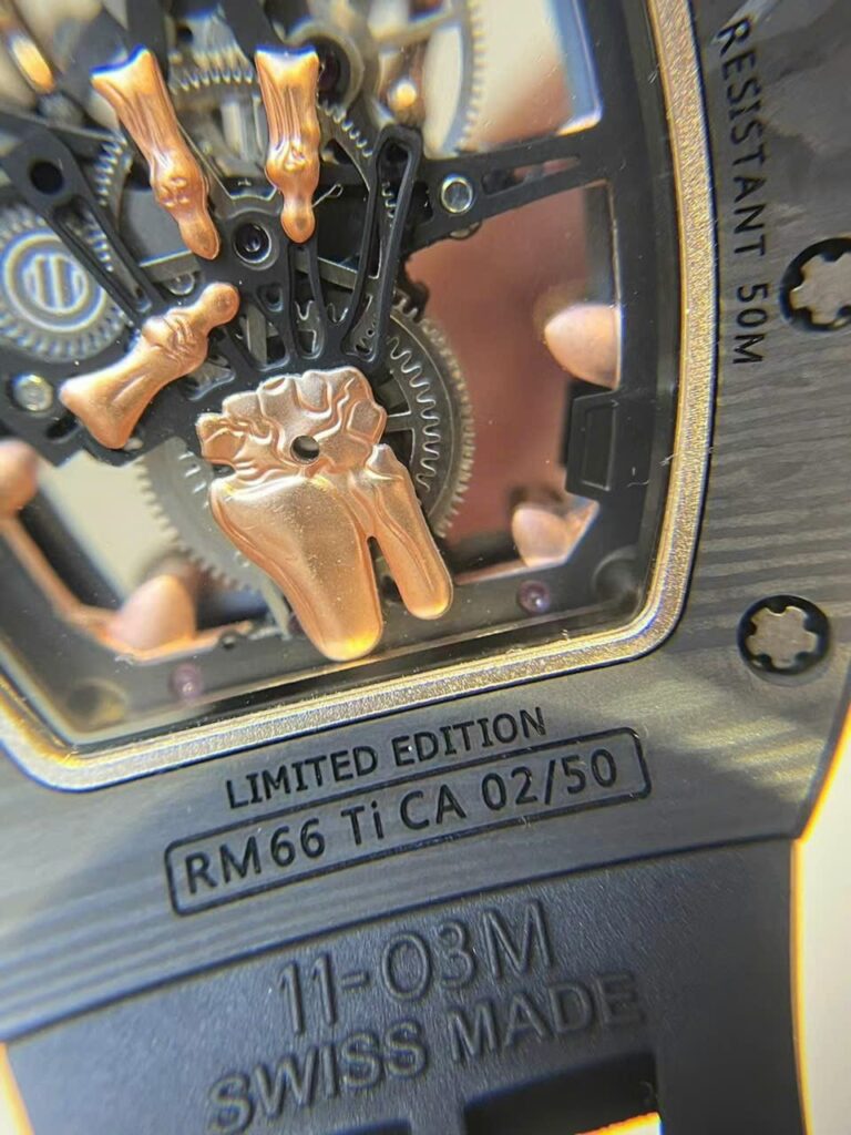 Richard Mille RM66 Custom Tourbillon Carbon 18K Gold Wrapped VIP 42.7mm
