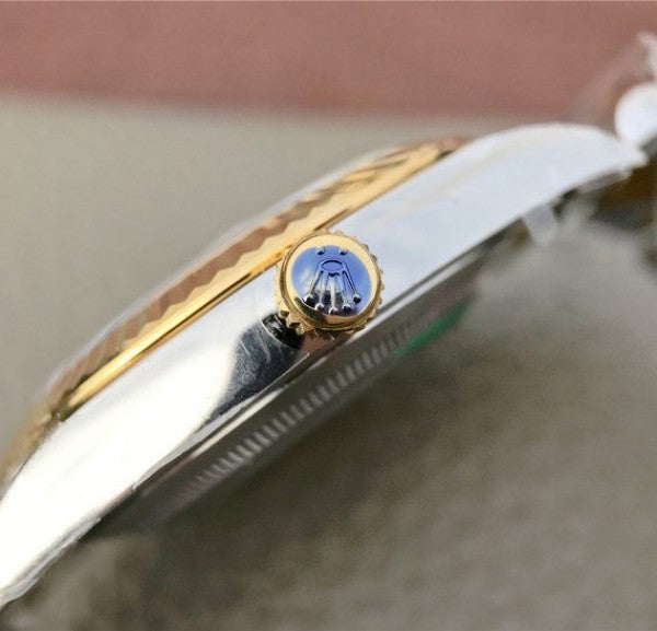 Replica Rolex DateJust 41mm SS/YG YG Textured Dial YG Wrapped Fluted Bezel SS/YG Bracelet A2836