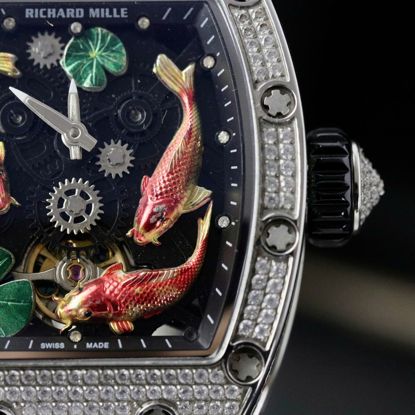 Richard Mille Replica Watch Rubber Strap Black 42mm