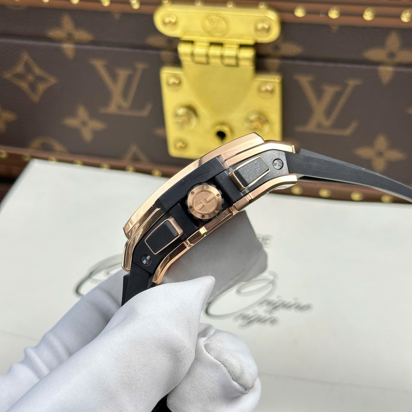 Hublot Spirit Of Big Bang King Gold Replica Watches Dial Gray BBF Factory 42mm