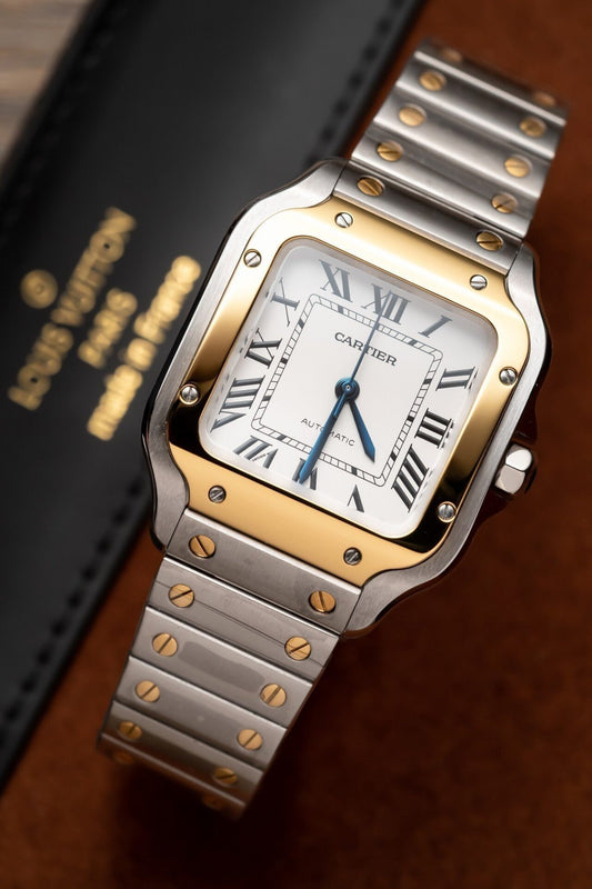 Cartier Santos WSSA0029 Replica 1:1 Watch Women s Demi Gold BV Factory 35mm