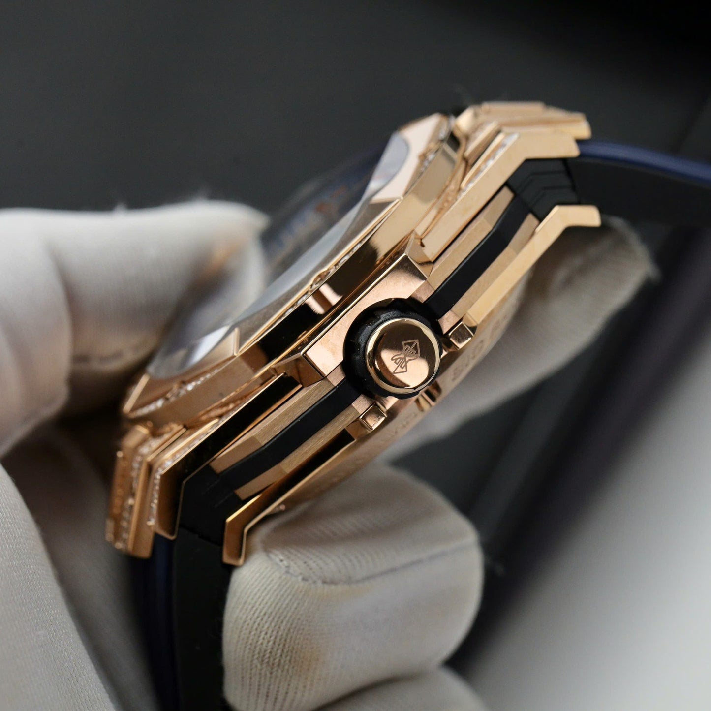 Hublot Big Bang Sang Bleu II King Gold Fake Watch Blue HB Factory 44mm
