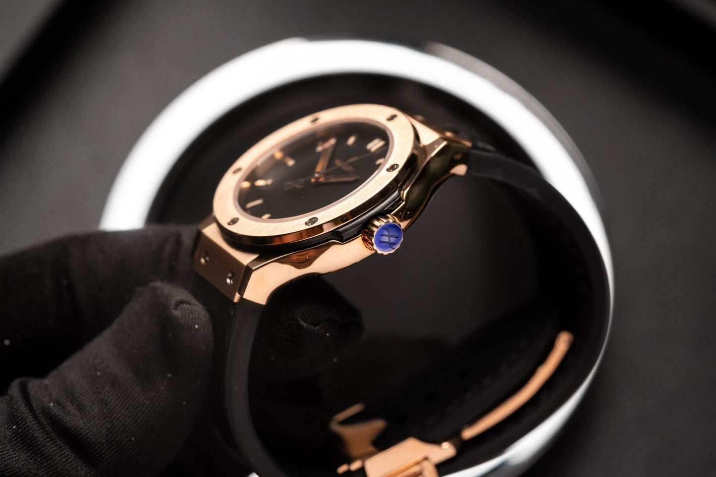 Hublot Replica 11 Watch Classic Fusion King Gold Leather Strap 33mm