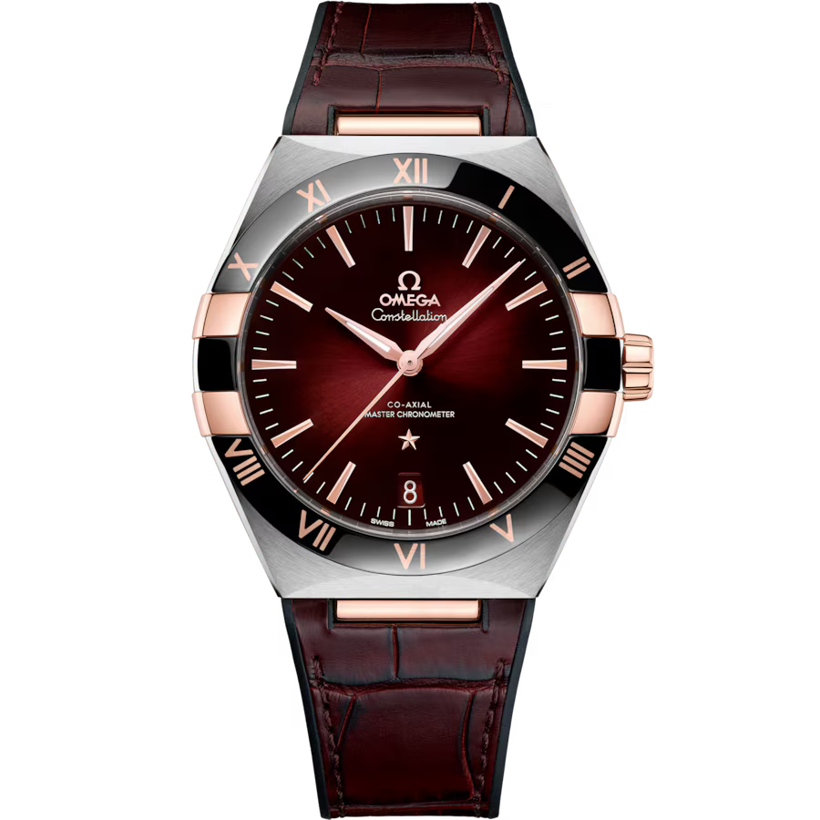 Constellation 41 mm, steel ? Sedna? gold on leather strap(1:1 replica)