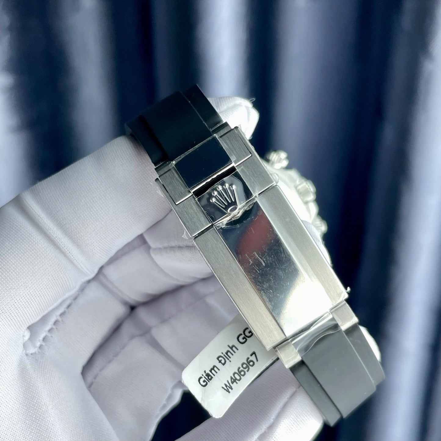 Rolex Cosmograph Daytona Eye Of The Tiger Replica Watch Custom Moissanite Baguette Diamonds 40mm