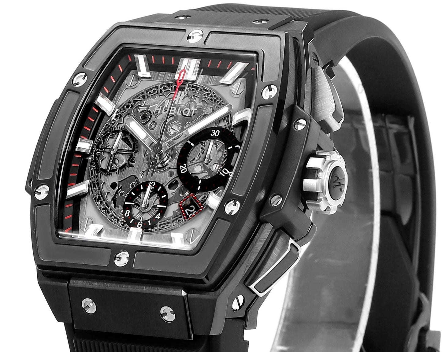 Hublot SPIRIT OF BIG BANG Chronograph, 45 mm Textured rubber strap(1:1 replica)
