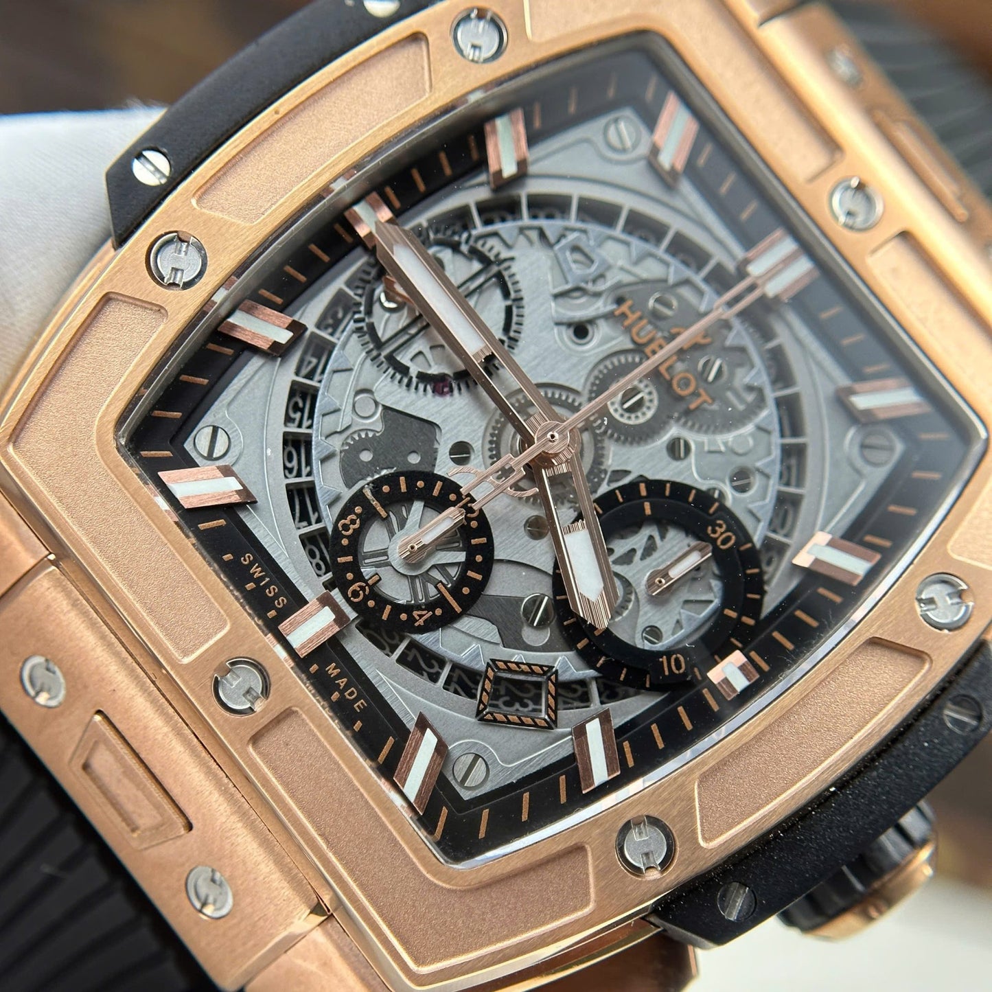 Hublot Spirit Of Big Bang King Gold Replica Watch Dial Gray BBF Factory 42mm