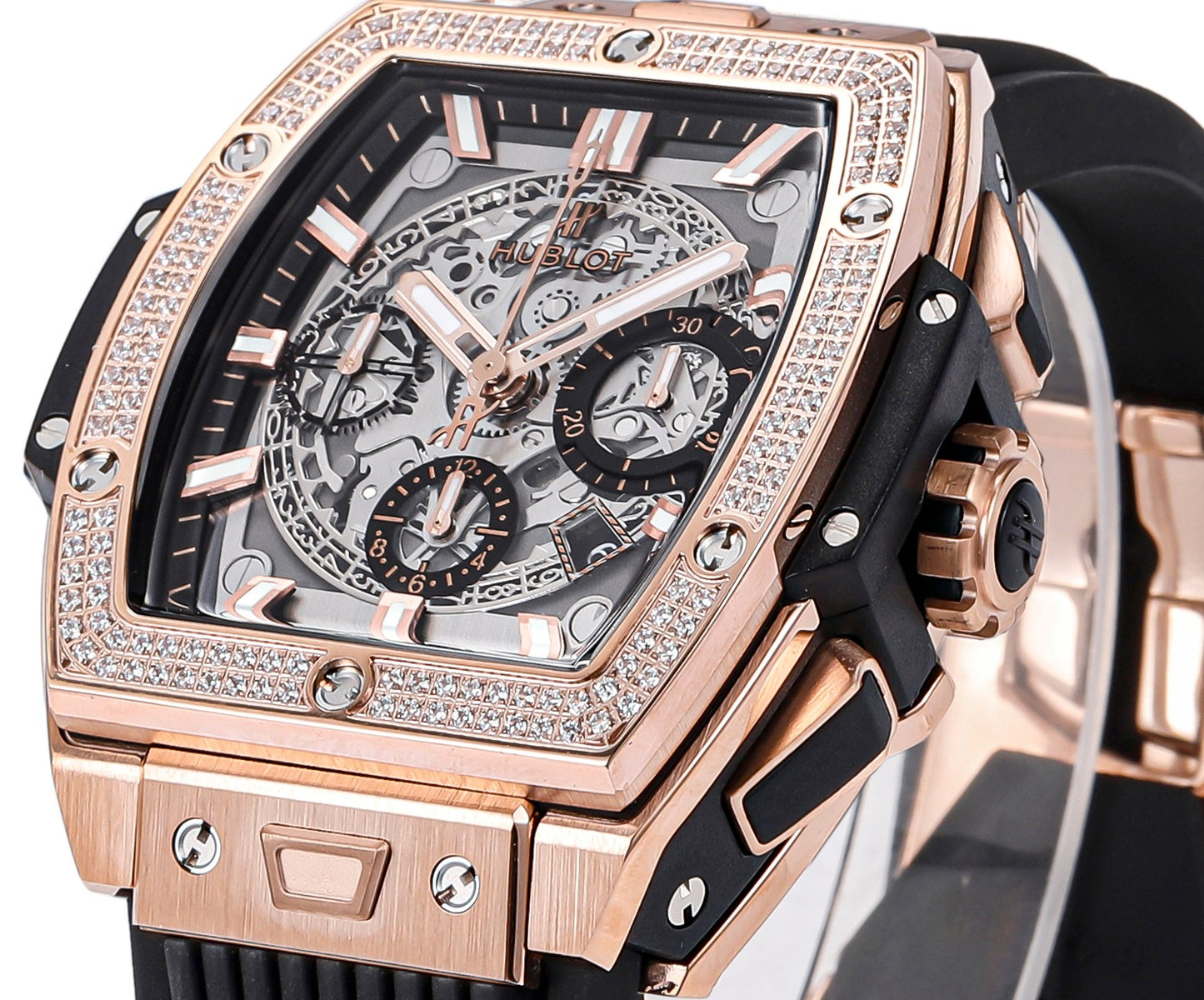 Hublot Spirit of Big Bang Textured Rubber Strap(1:1 replica)