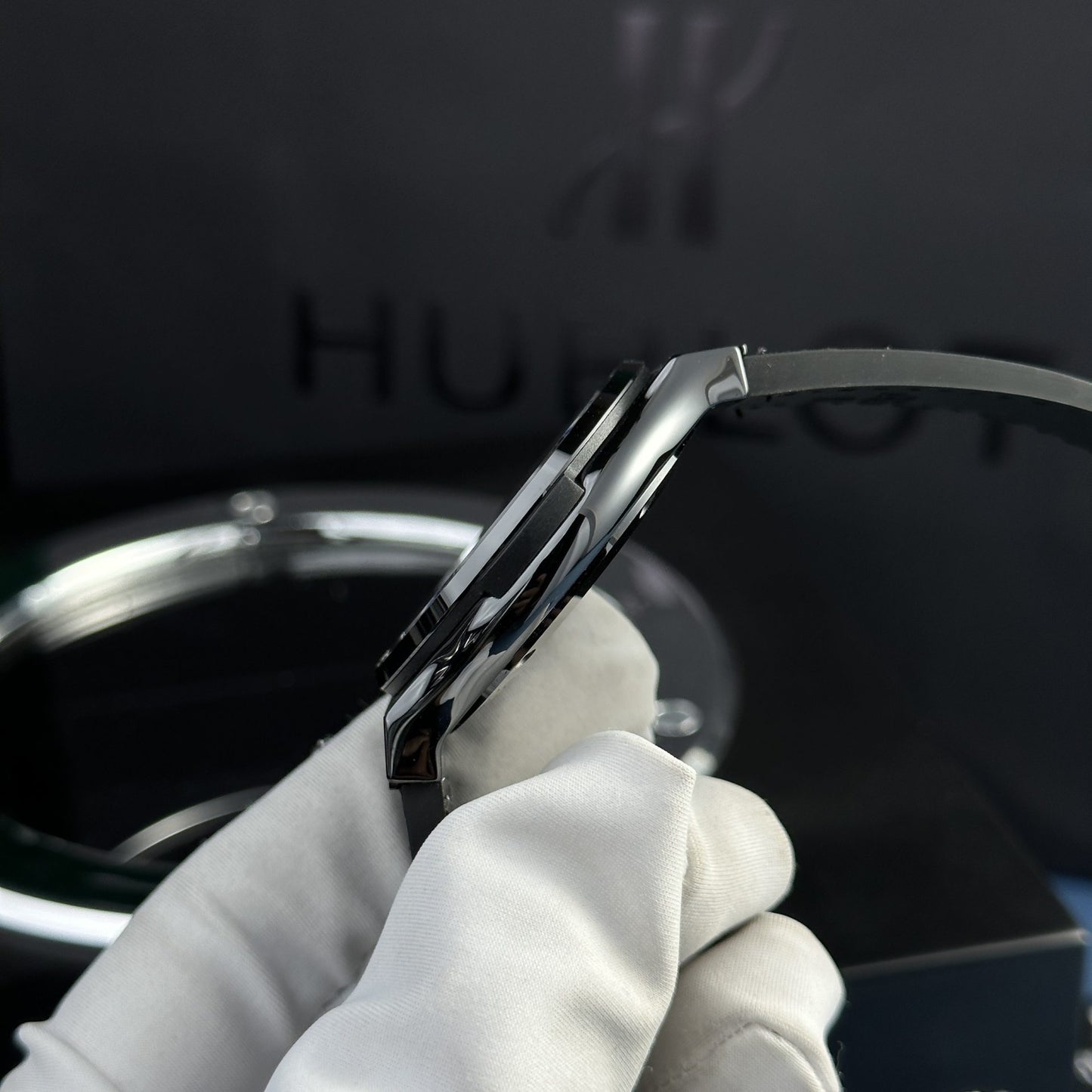 Hublot Replica 1:1 Watch Refine SW300 Movement Black Ceramic Bezel JJZ Factory 42mm