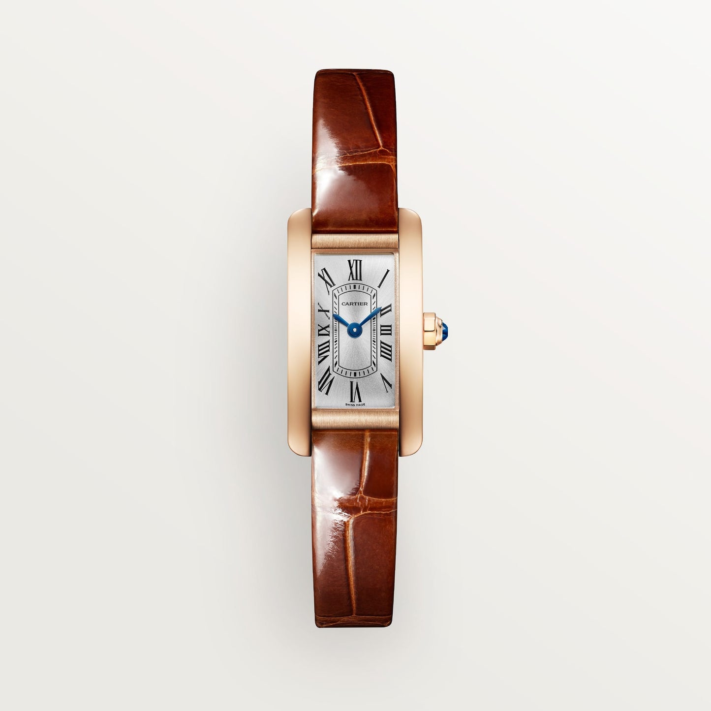 fake cartier watch Tank Americaine mini model quartz movement(1:1 replica)