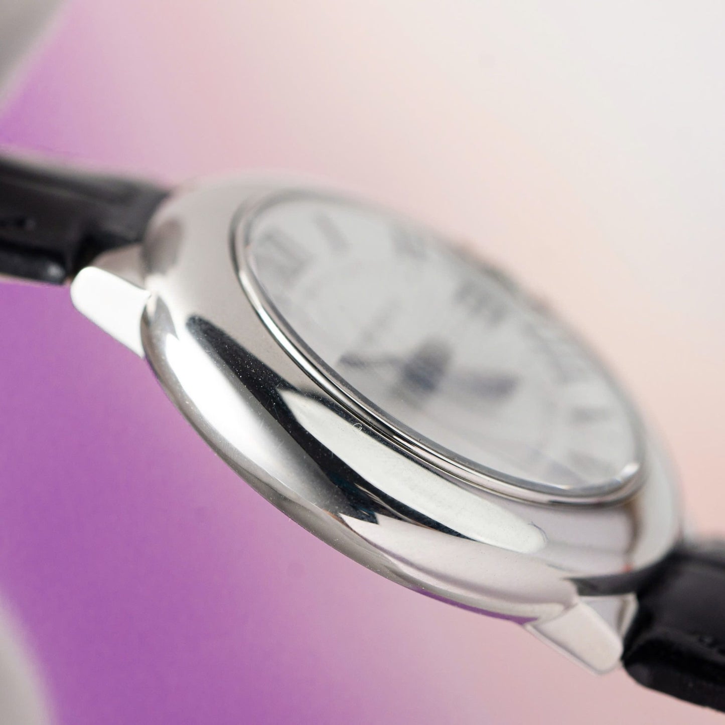 Cartier Ballon Bleu Replica 1:1 Watch White Dial Leather Strap 36mm