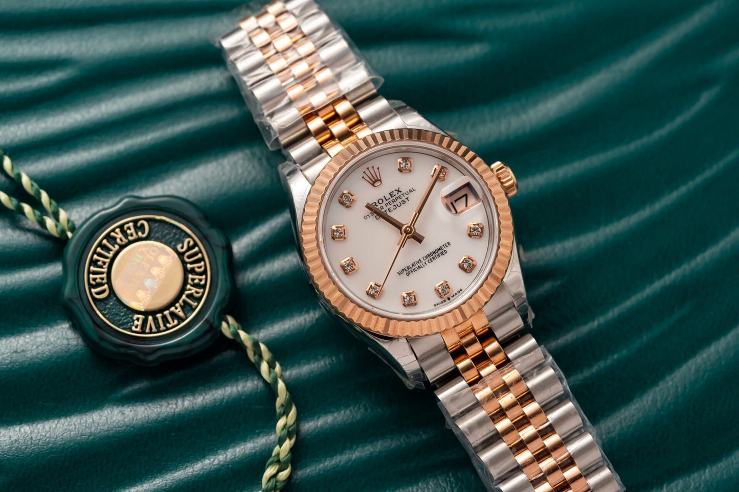 Rolex DateJust Replica Watch Demi Rose Gold 31mm