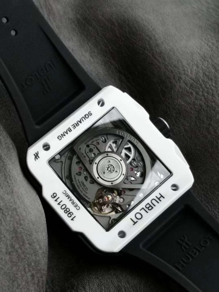 Hublot Replica 1:1 Watch Square White Ceramic Bang Unico Chronograph Factory BBF 42mm