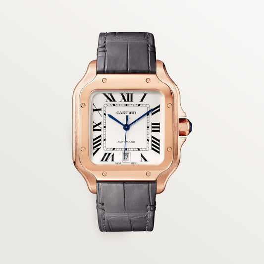 fake cartier watch Santos large model mechanical movement with automatic winding caliber 1847 MC(1:1 replica)