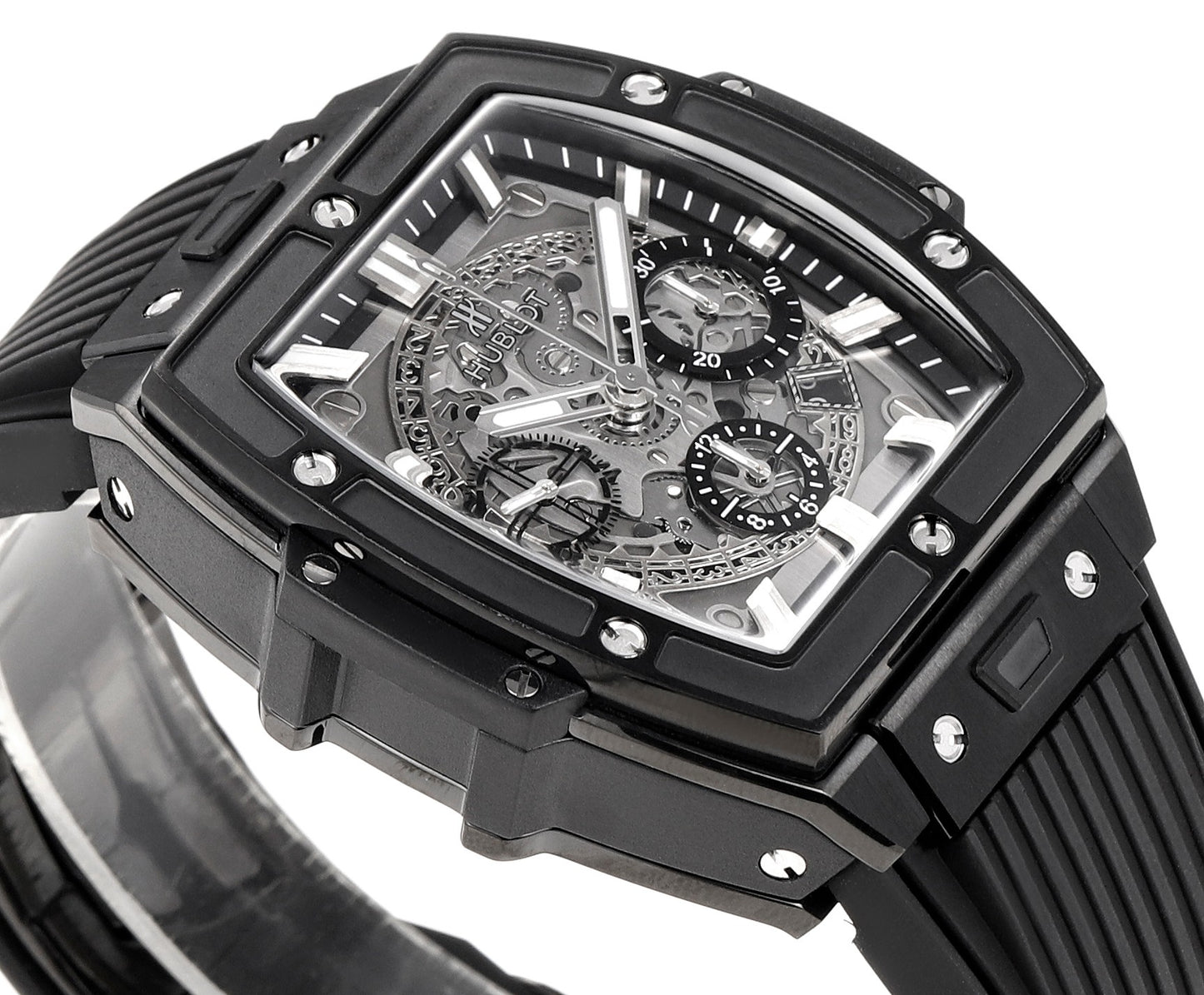 Hublot Spirit of Big Bang Textured Rubber Strap(1:1 replica)