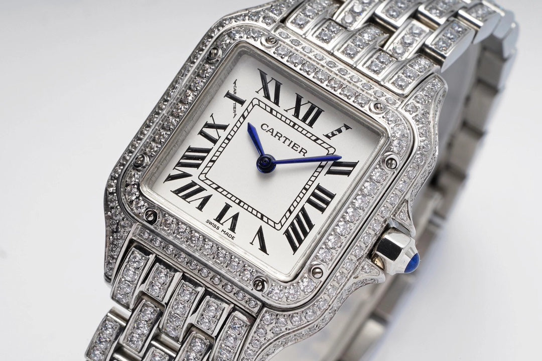 Cartier Cheetah Full of Diamonds Ladies 37MM-White Gold(1:1 replica)