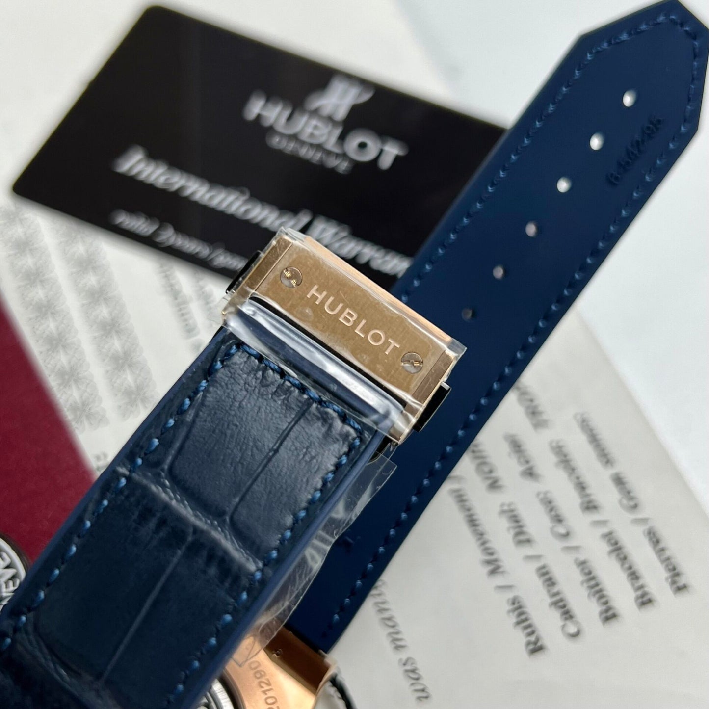 Hublot Replica Watch Classic Fusion King Gold Blue Dial JJF Factory 42mm