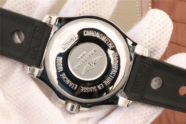Replica Breitling SuperOcean  II 44mm GF Black Dial Black Rubber Strap A2824