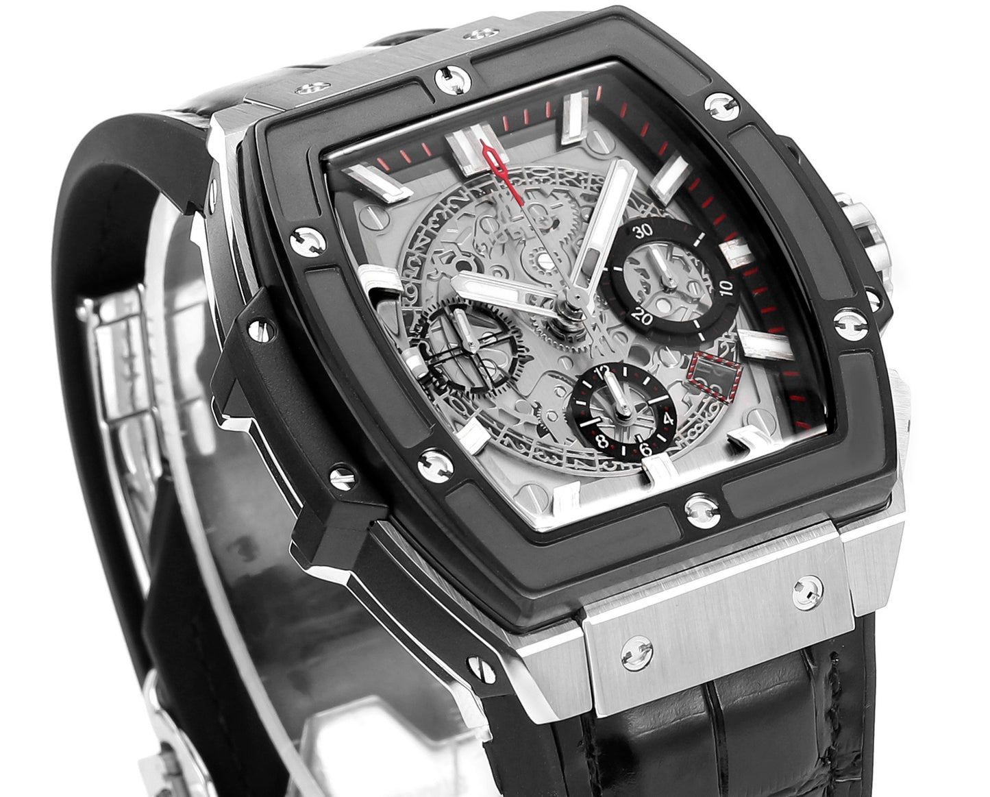 Hublot SPIRIT OF BIG BANG Chronograph, 45 mm Textured rubber strap(1:1 replica)
