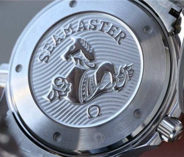 Replica Omega OMF Seamaster 300M Chronometer Blue Dial SS Bracelet A2824