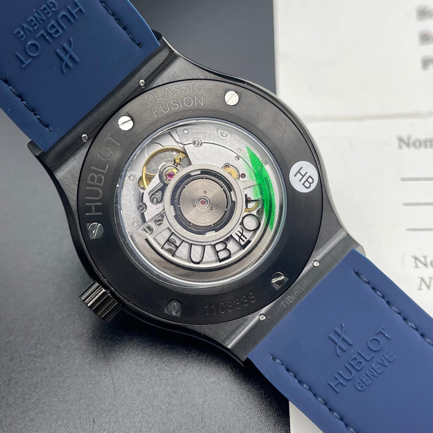 Hublot Fake Watches Classic Fusion Ceramic Blue Dial HB Factory 42mm