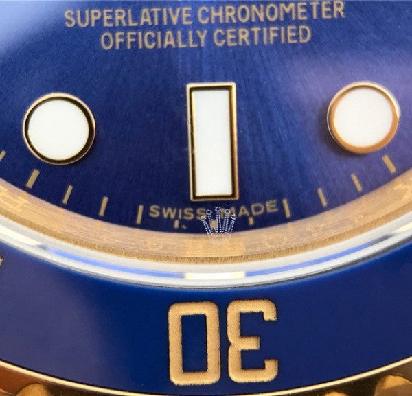 Replica Rolex Submariner 116613 LB Noob YG Wrapped Blue Dial YG Wrapped Bracelet Eta2836