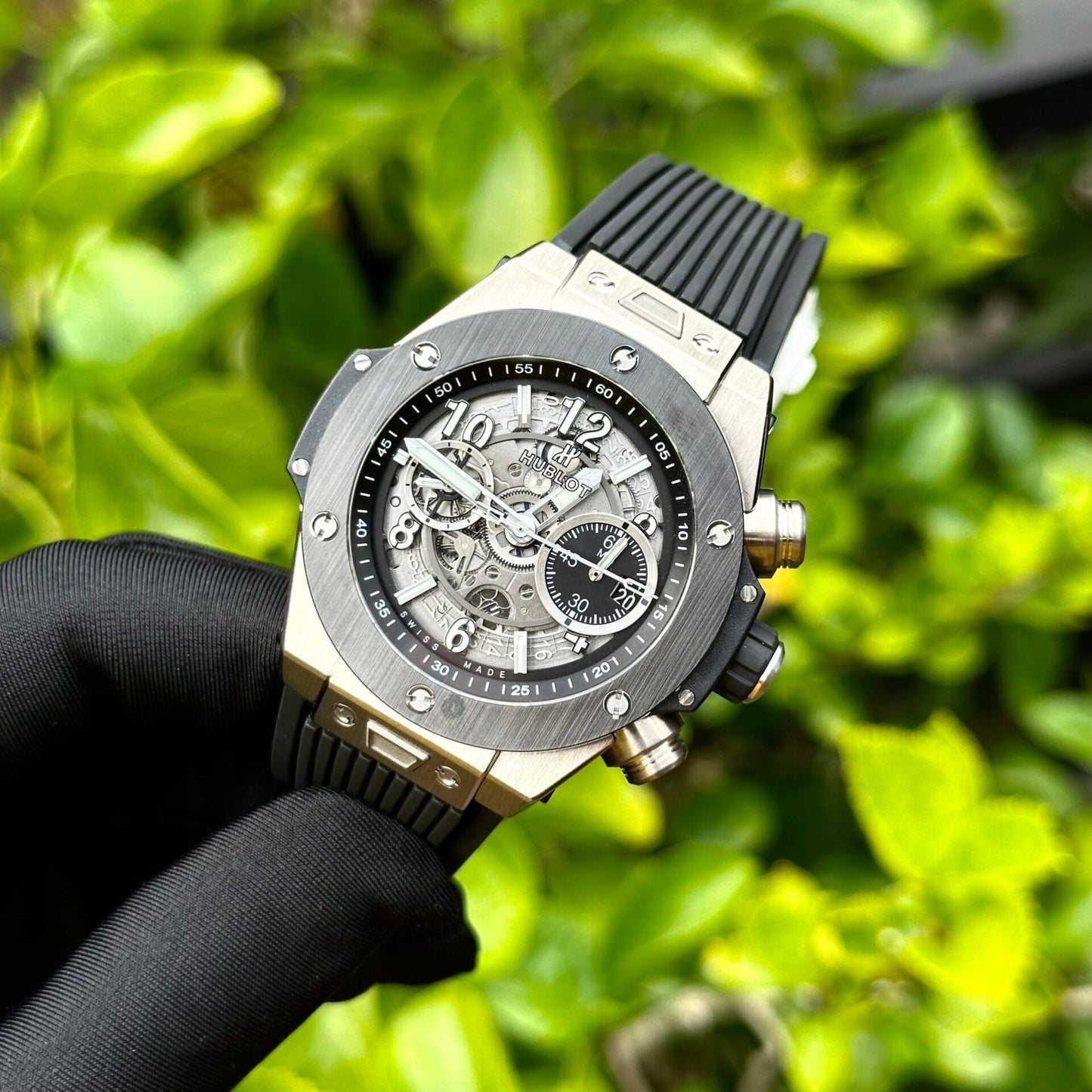 Hublot Big Bang Unico Replica 1:1 Watch Black Rubber Strap BBF 44mm