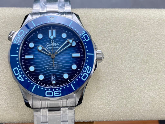 Omega Replica 1:1 Watch Seamaster 75th Anniversary Summer Blue 42mm