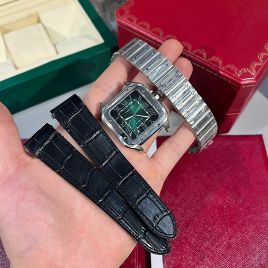 CARTIER SANTOS WSSA0062 REPLICA 1:1 GREEN DIAL BV FACTORY 39.8MM