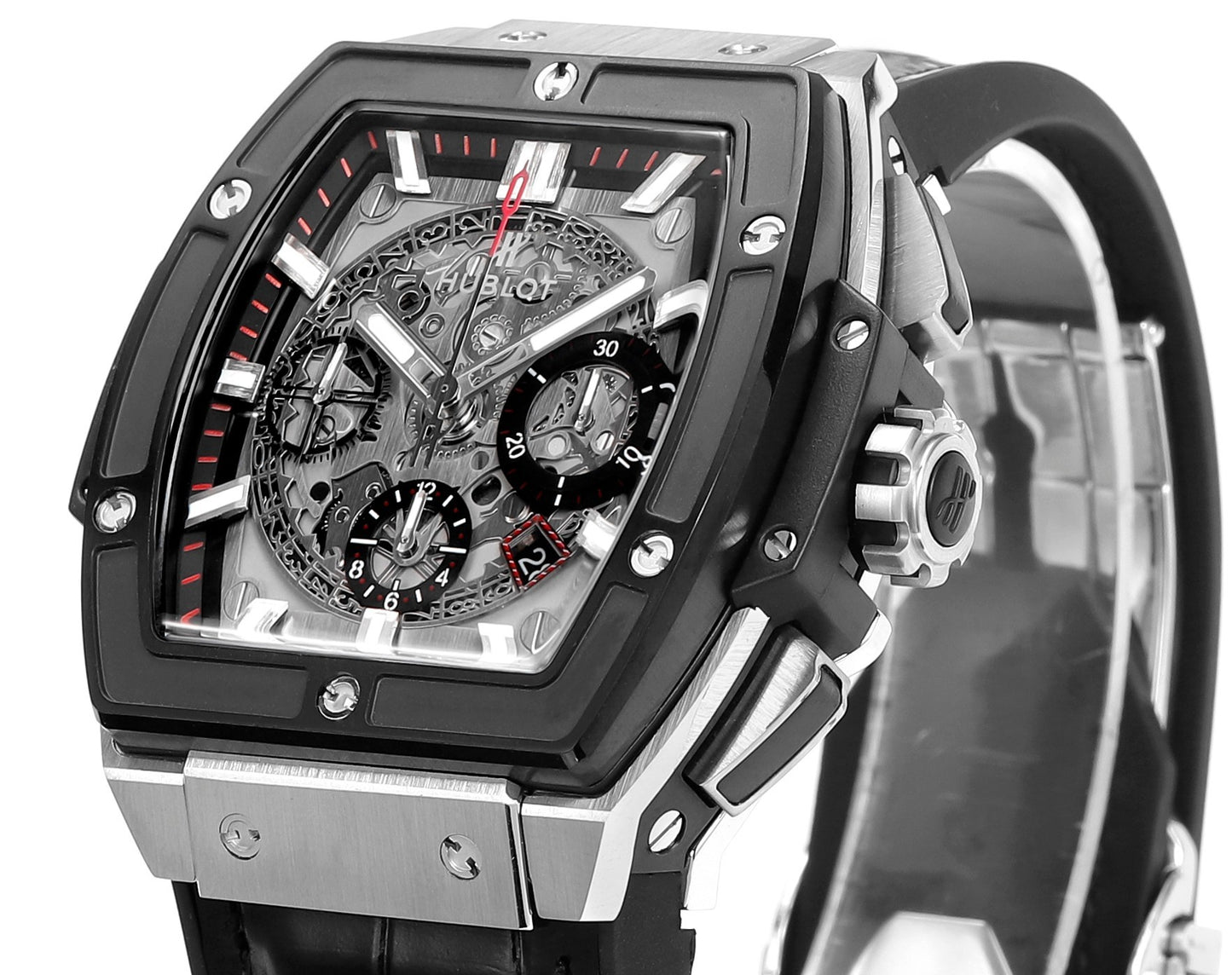 Hublot SPIRIT OF BIG BANG Chronograph, 45 mm Textured rubber strap(1:1 replica)