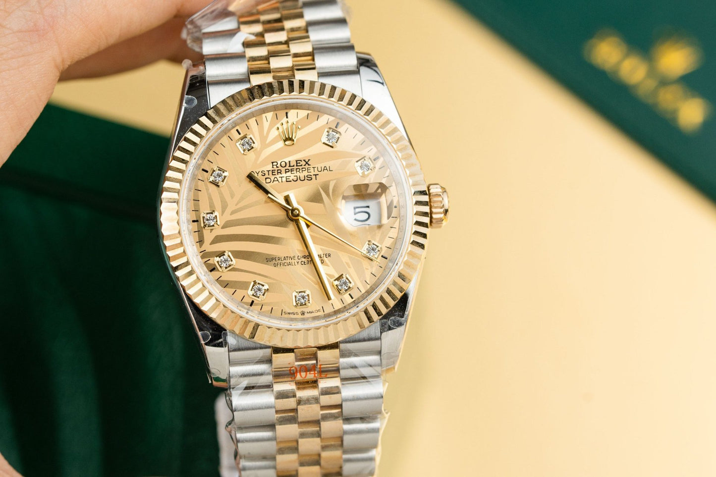 Rolex Replica 1:1 Watch DateJust 126233 Gold Wrapped Dial Stone GM Factory 36mm