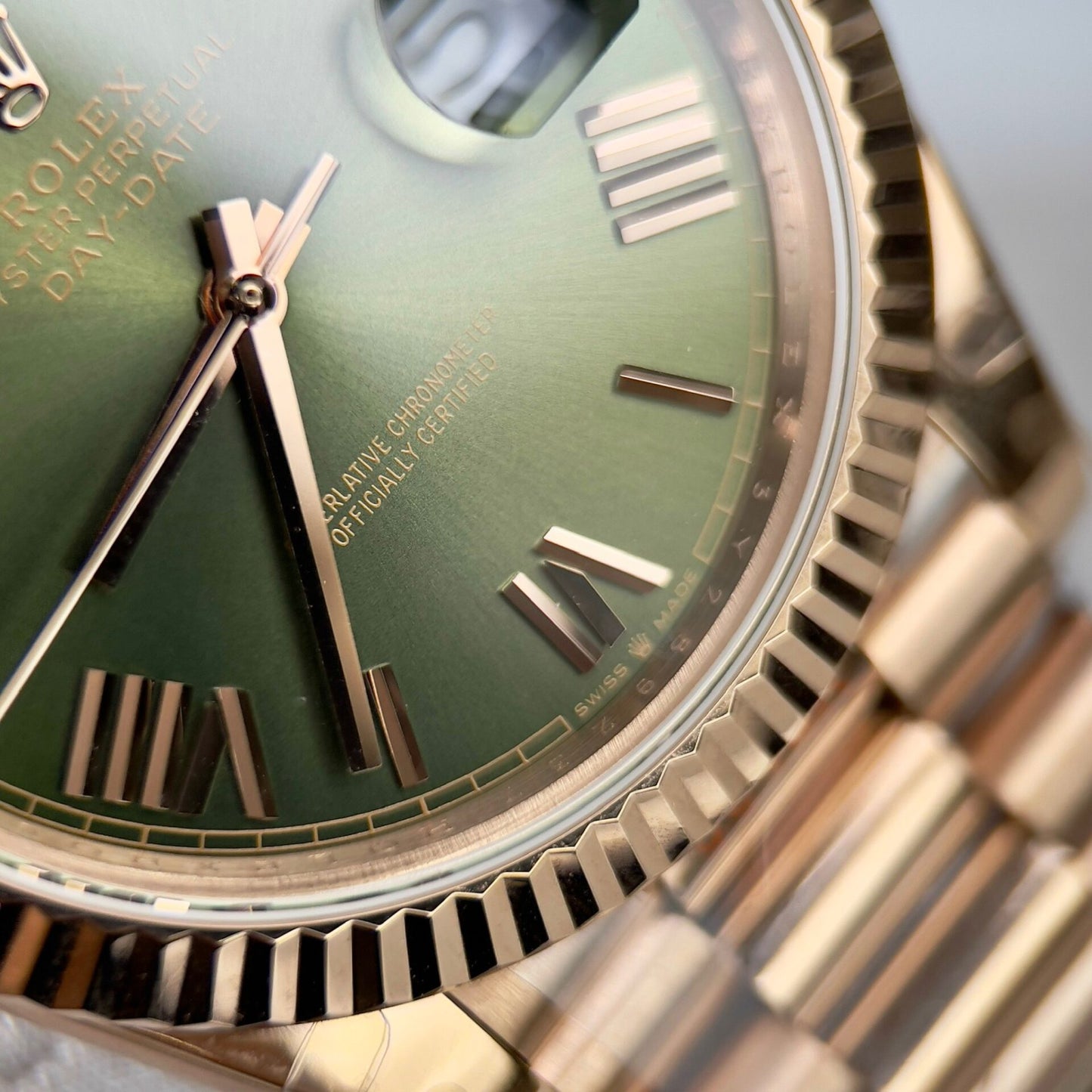 Rolex Day-Date 228235 Green Dial Replica Watch GM Factory 40mm