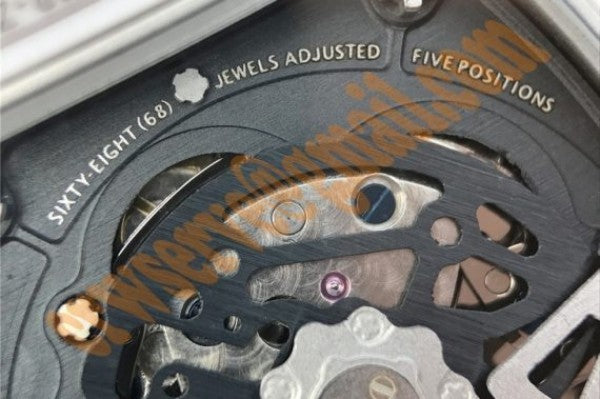 Replica Richard Mille RM011 White Ceramic Felipe Massa White Inner Bezel White Rubber Strap A7750