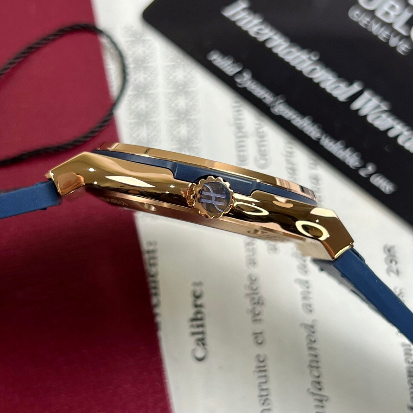 Hublot Replica Watch Classic Fusion King Gold Blue Dial JJF Factory 42mm