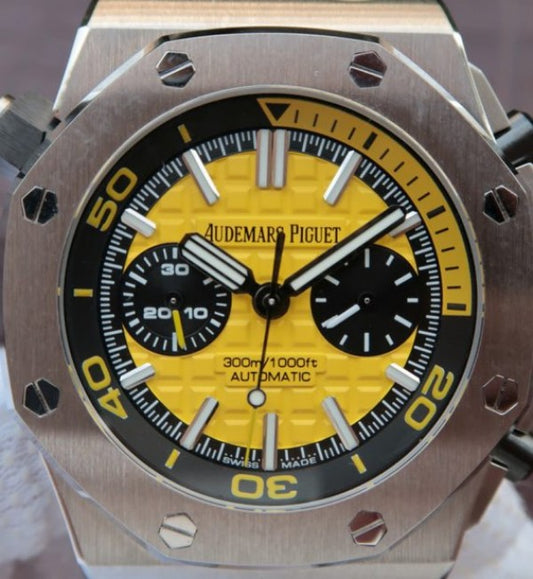 Replica Audemars Piguet JF Royal Oak Offshore Diver Chronograph Yellow A3126