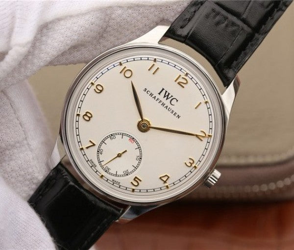 Replica IWC ZF Portuguese IW545408 White Dial Leather Strap A6498