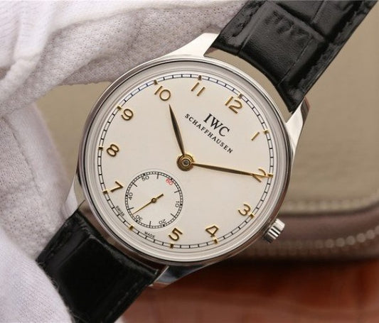 Replica IWC ZF Portuguese IW545408 White Dial Leather Strap A6498