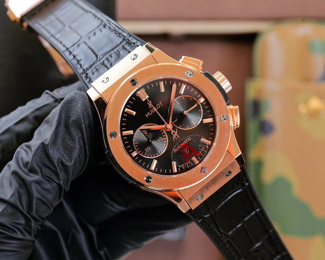 Hublot Classic Fusion Chronograph Titanium Black Dial 45mm(1:1 replica)