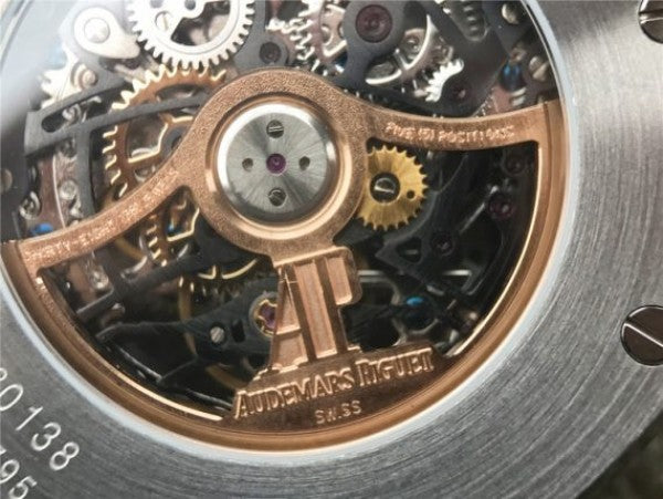 Replica Audemars Piguet Royal Oak 41mm Double Balance Wheel Openworked 15407 SS JF SS Bracelet A3132