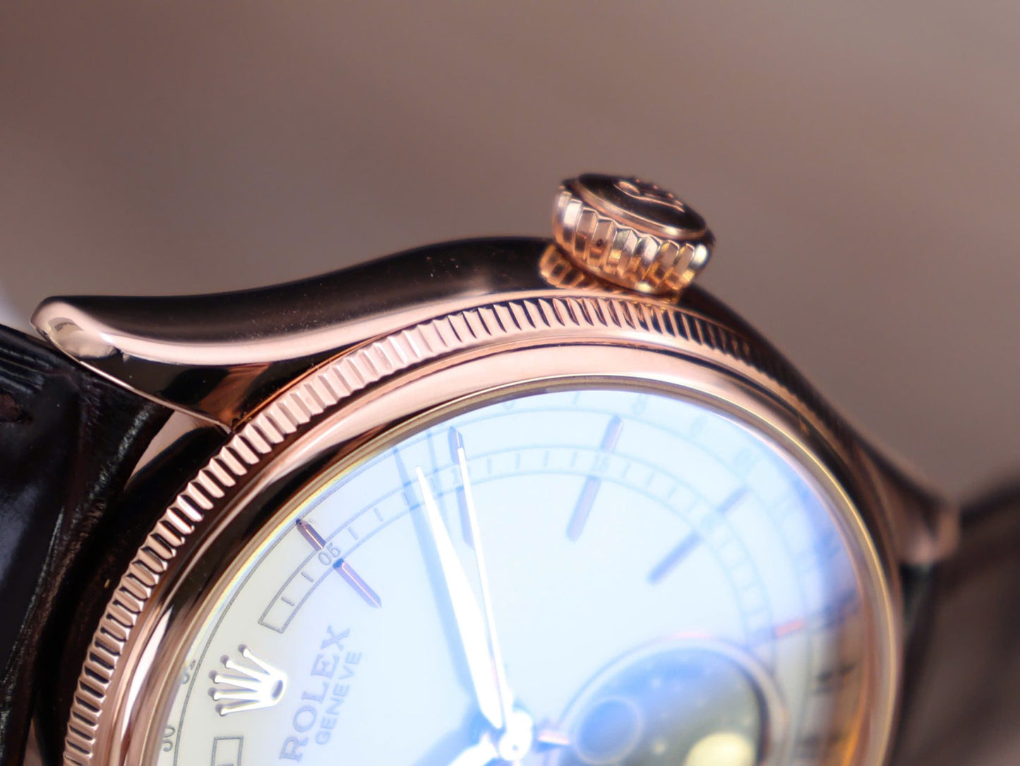 Rolex Cellini Moonphase Replica Watch Gold Wrapped KZ Factory 39mm
