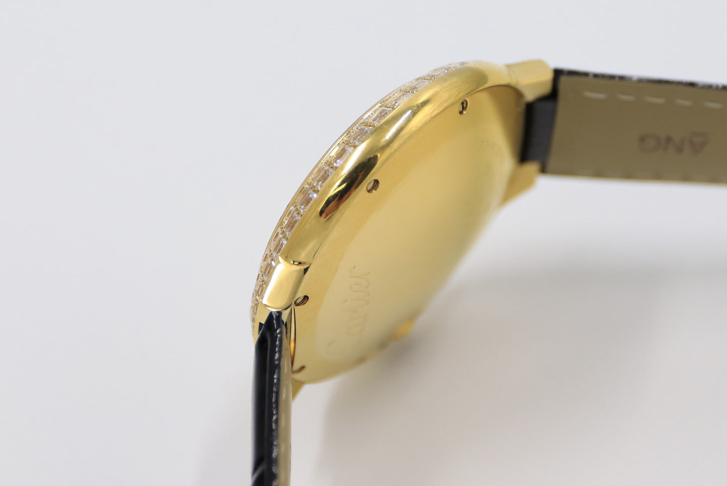 Cartier Blue Balloon Square Diamonds Sky Star Watch - Gold - Leather(1:1 replica)