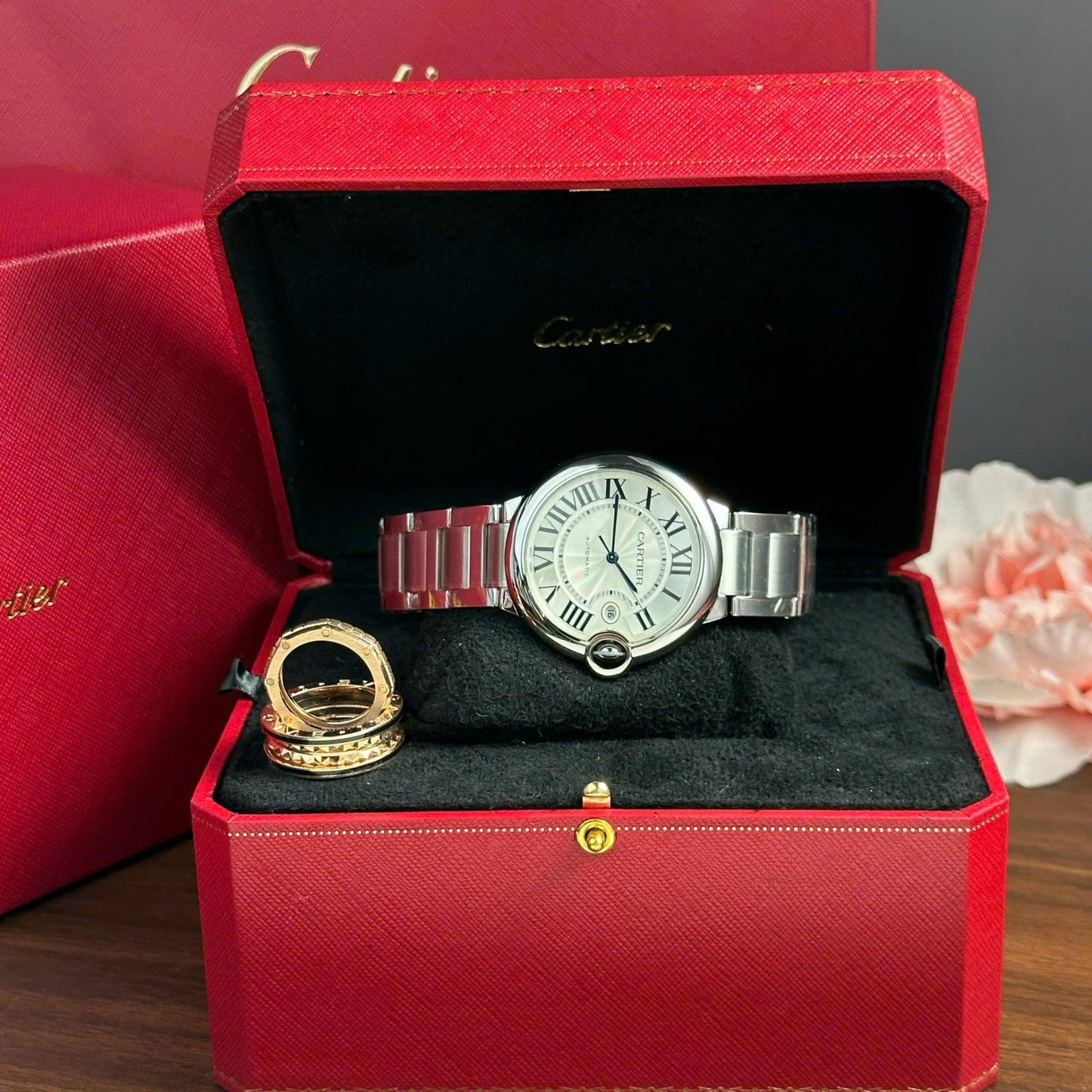 Cartier Ballon Bleu Replica 11 Watch White Dial Metal Wire AF Factory 42mm