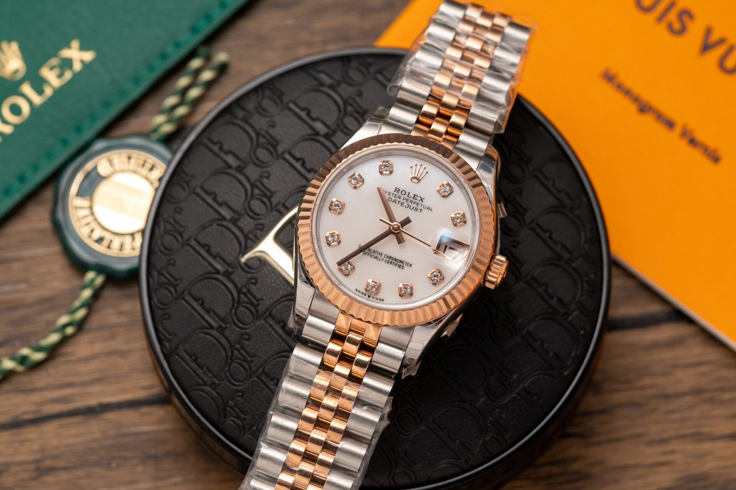 Rolex DateJust Replica Watch Demi Rose Gold 31mm