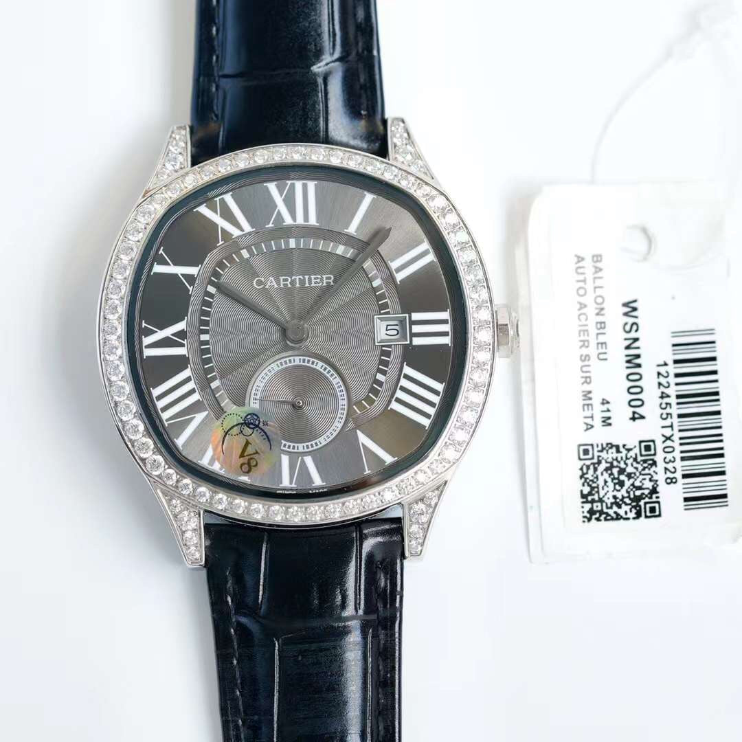 Cartier - Drive de Cartier white gold and diamonds - 40mm(1:1 replica)