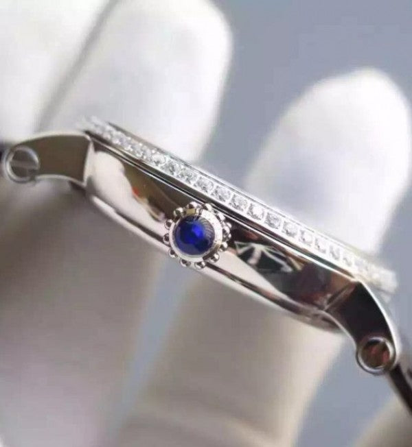Replica Cartier Rotonde De Cartier Tourbillon SS Diamonds Bezel