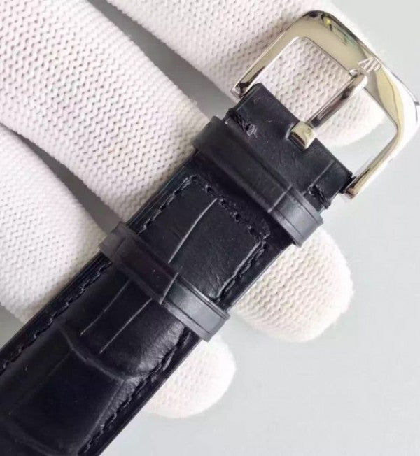 Replica Audemars Piguet Jules Audemars 15170 SS Black Dial Leather Strap A3120