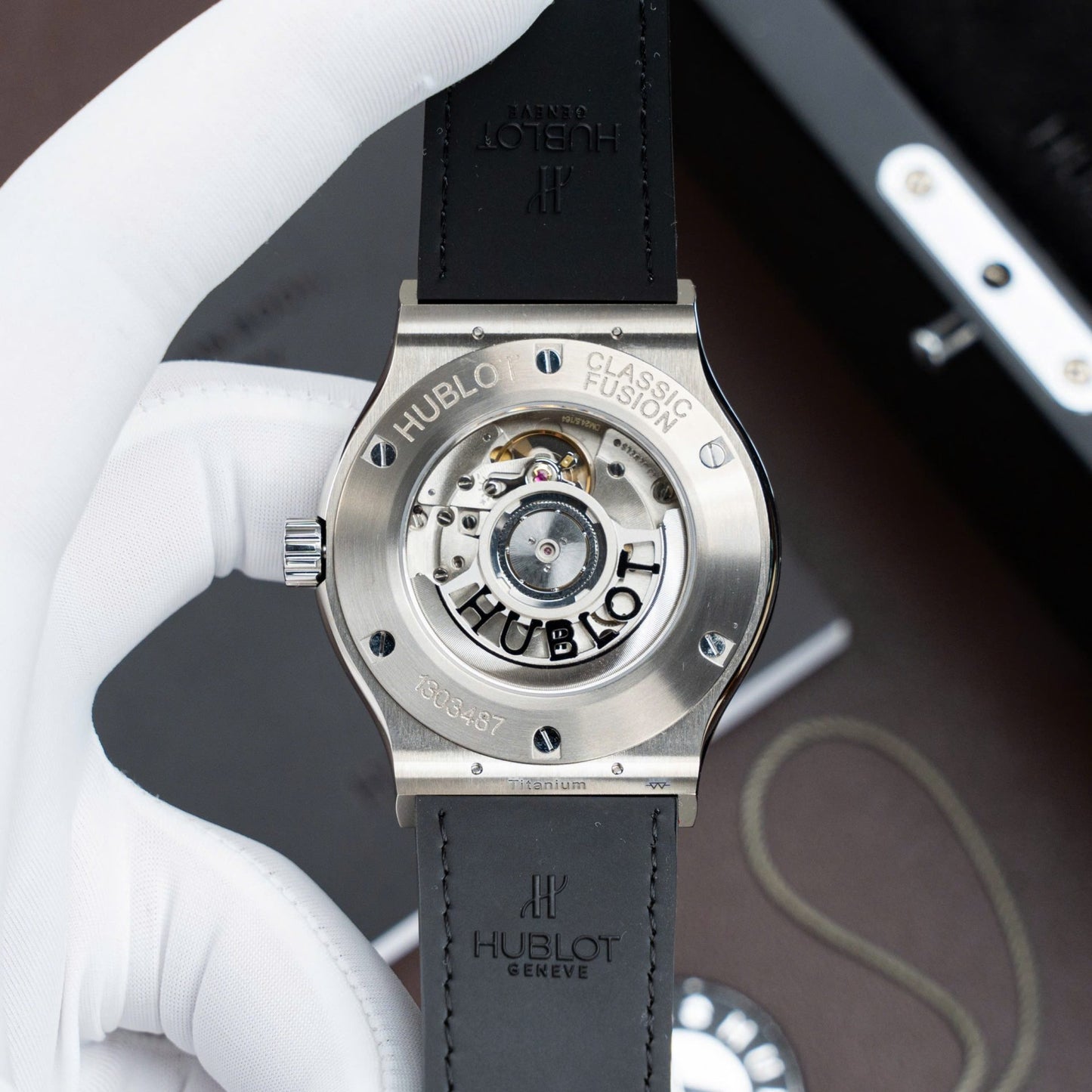 Hublot Classic Fusion Titanium Black Copies Watch Movement SW300 Weight 84 Gram Custom 42mm