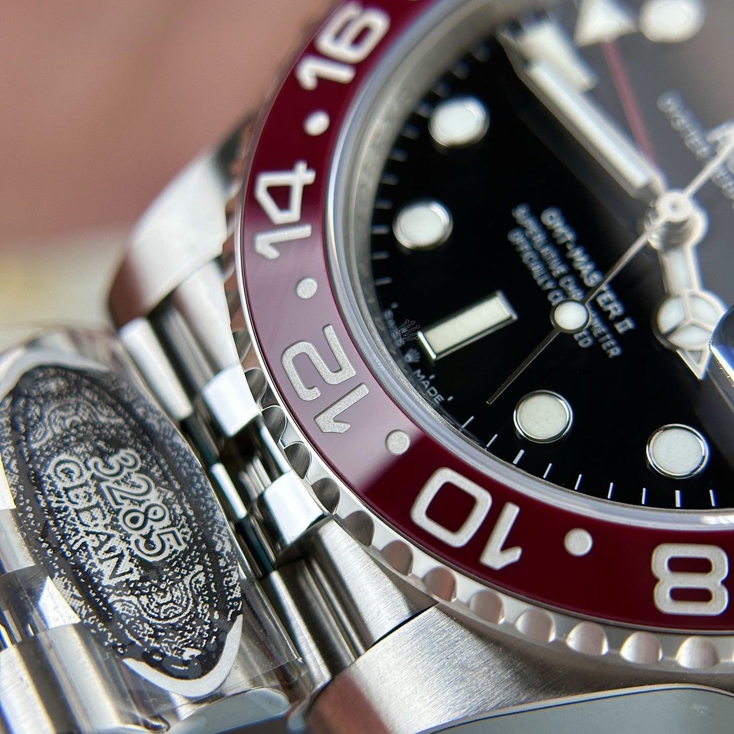 Rolex Replica Watch GMT-Master II Coke Black Dial Strap Jubilee Clean Factory 40mm