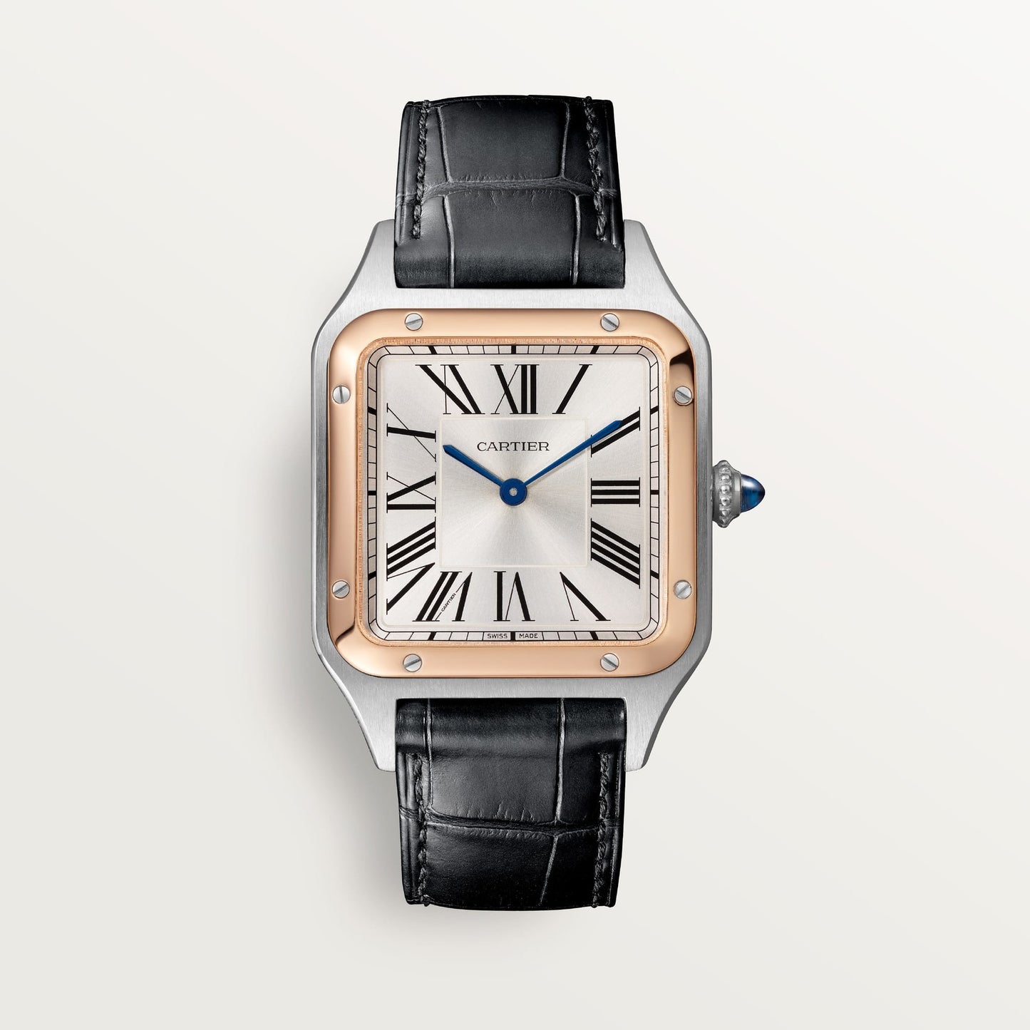 fake cartier watch Santos-Dumont large model high autonomy quartz movement(1:1 replica)