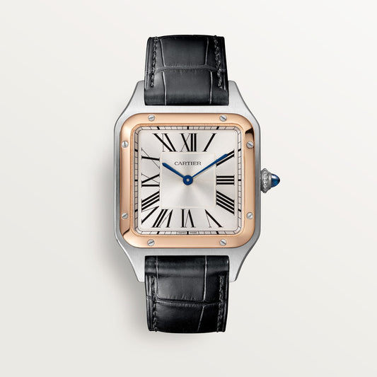 fake cartier watch Santos-Dumont large model high autonomy quartz movement(1:1 replica)